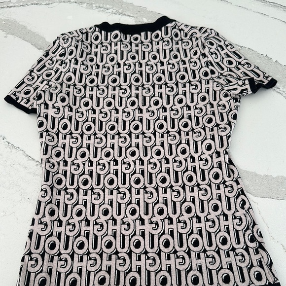 HUGO Black and White Graphic Polo Tee - Picture 3 of 3